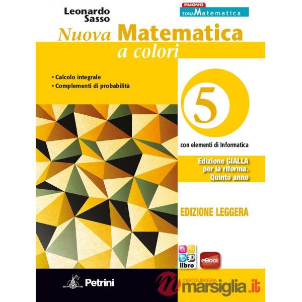 NUOVA MATEMATICA A COLORI GIALLA TR 5 LEGG. + EB