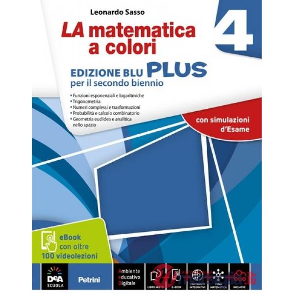 LA MATEMATICA A COLORI BLU 4PLUS + EB 2016