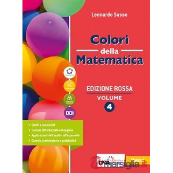 COLORI MATEMATICA ROSSA TR 4 + QUAD + EB