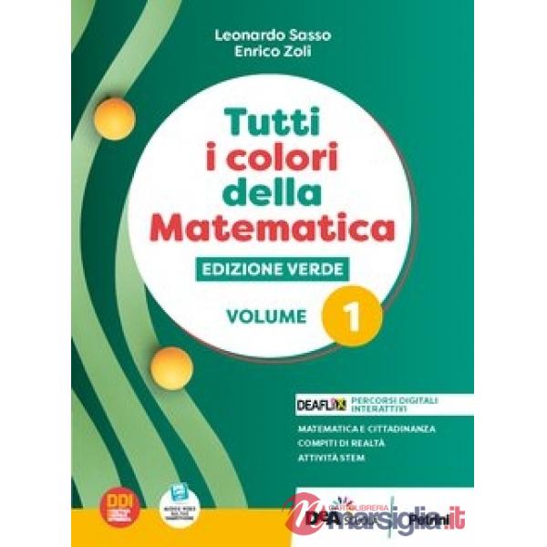 TUTTI I COLORI DELLA MATEMATICA VERDE BN 1 + QUA + EB