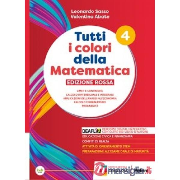 TUTTI I COLORI DELLA MATEMATICA ROSSO TR 4 + QUAD + EB