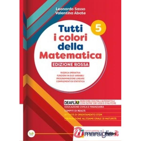 TUTTI I COLORI DELLA MATEMATICA ROSSO TR 5 + QUAD + EB