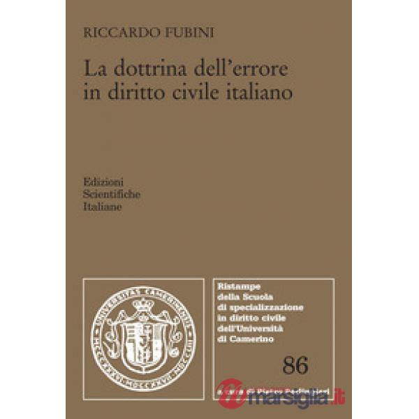 La dottrina dell'errore in diritto civile italiano
