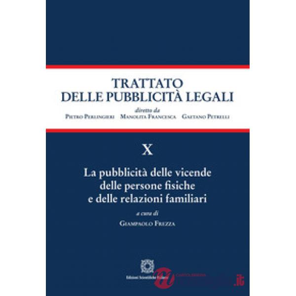 La pubblicità delle vicende delle persone fisiche e delle relazioni familiari