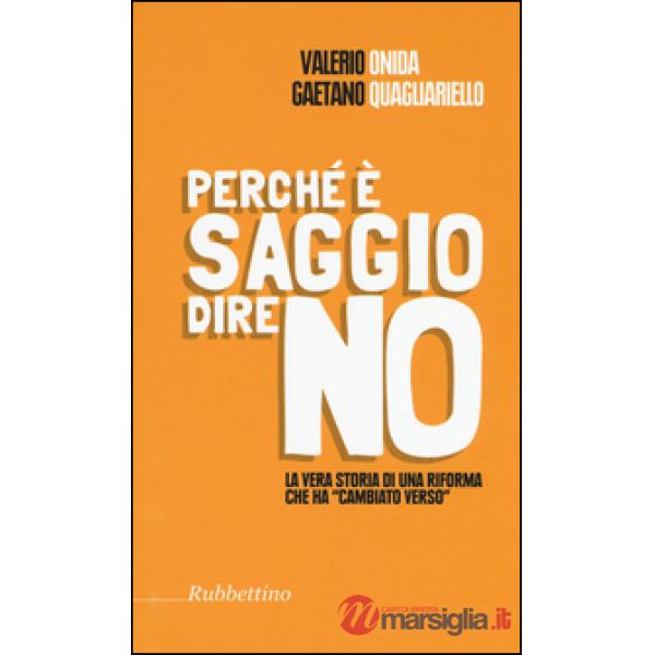Perché è saggio dire no. La vera storia di una riforma che ha «cambiato verso»
