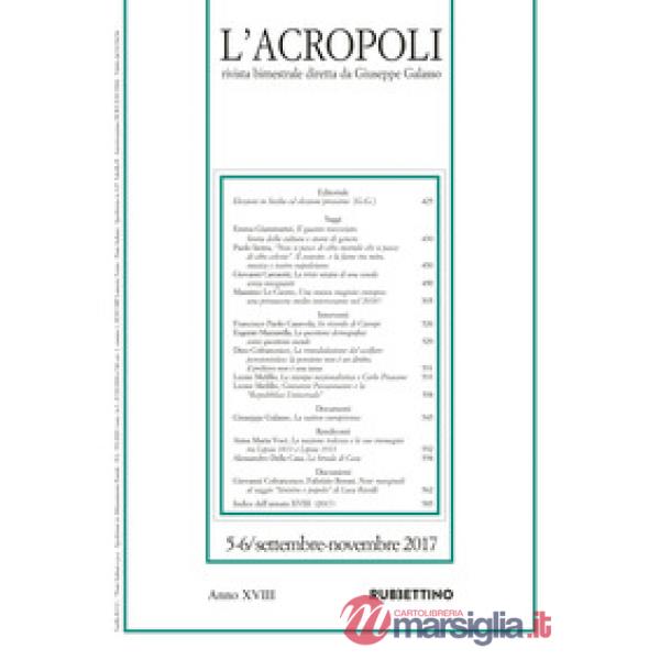 Acropoli (2017) (L'). Vol. 5-6: Settembre-novembre