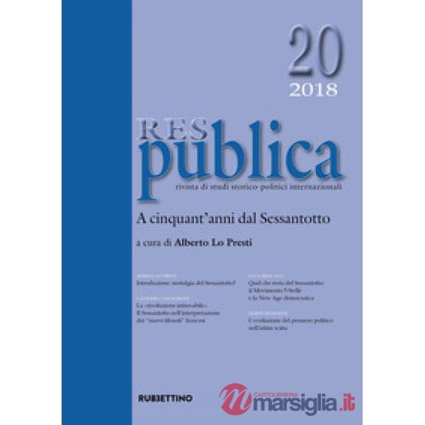 Res publica (2018). Vol. 20: A cinquant'anni dal Sessantotto