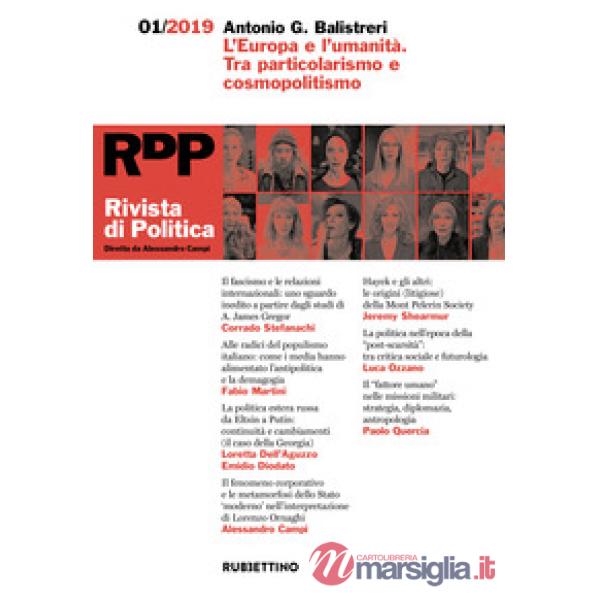 Rivista di politica (2019). Vol. 1: L' Europa e l'umanità. Tra particolarismo e cosmopolitismo