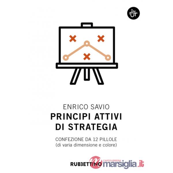 Principi attivi di strategia. Confezione da 12 pillole (di varia dimensione e colore)