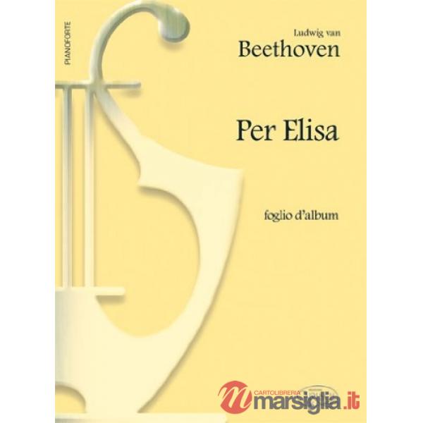 Beethoven Ludwig Van, Per Elisa (foglio d'album) (spartiti musicali)