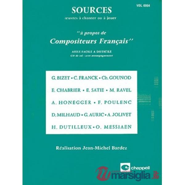 Sources volume 0954 a propos de compositeurs. Spartito