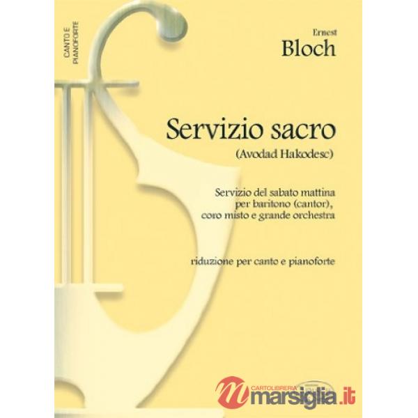 Servizio sacro. Per pianoforte e voce. Spartito