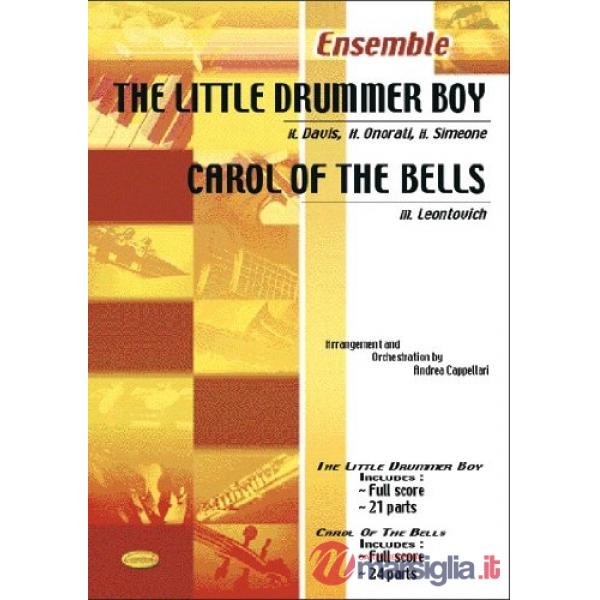 Little drummer boy-Carol of the bells. Partitura