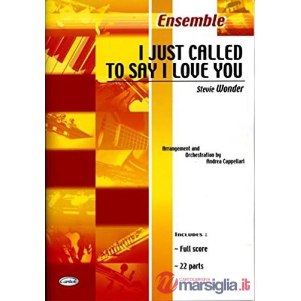 Stevie Wonder. I just called to say I love you (spartiti musicali)