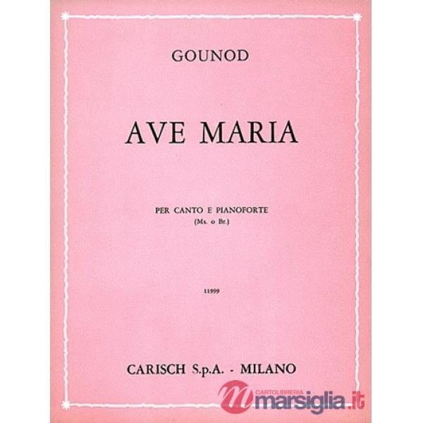 Ave Maria. Per voce (alto o baritono) e pianoforte. Spartito
