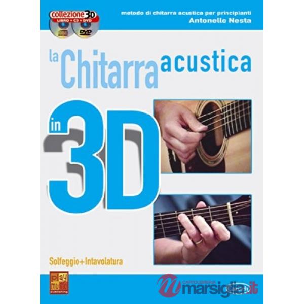 Chitarra acustica 3d+cd+dvd