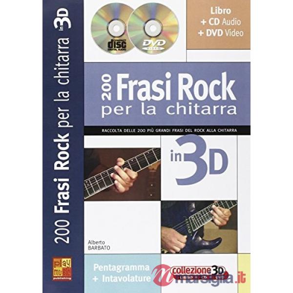 200 frasi rock ch 3d+cd+dvd