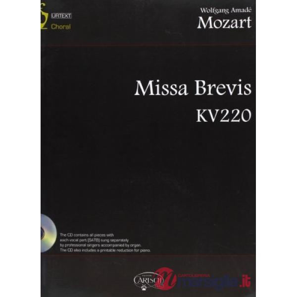 Missa brevis KV220. Partitura. Con CD Audio