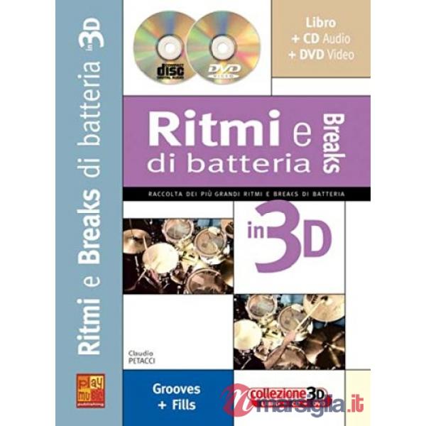 Ritmi breaks batteria 3d+cd+dv