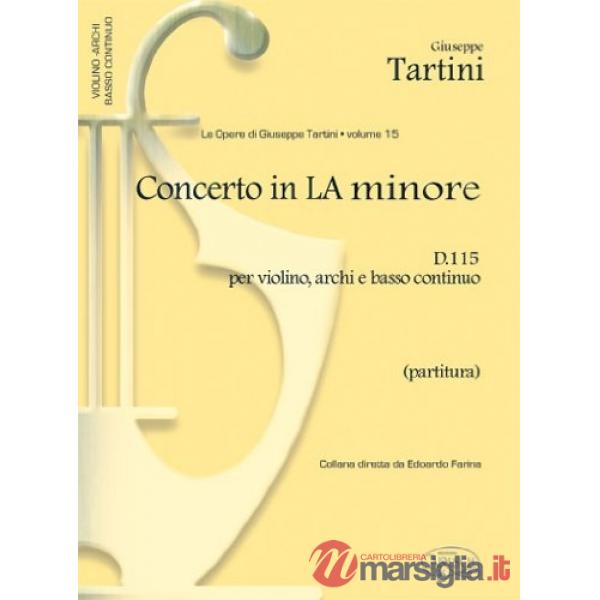 Concerto in La minore. Per violino, archi e continuo. Partitura