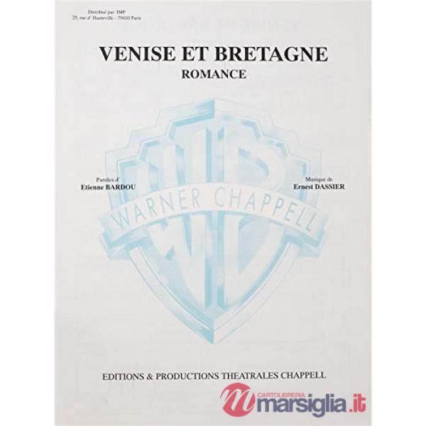Venise et Bretagne. Per voce e pianoforte. Spartito