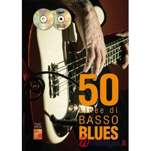 50 linee di basso blues+cd/dvd