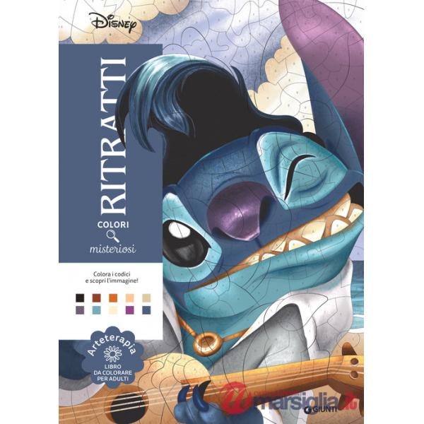 Stitch. Ritratti. Colori misteriosi. Arteterapia. Libro da colorare per adulti. Ediz. illustrata