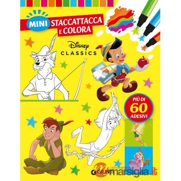 Disney classics. Mini staccattacca & colora. Con adesivi. Ediz. a colori