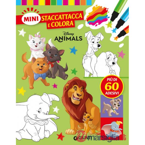 Disney animals. Mini staccattacca & colora. Con adesivi. Ediz. a colori