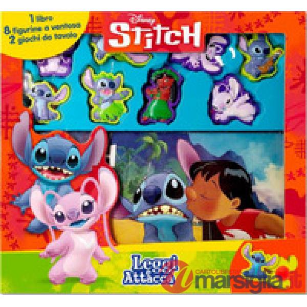 Stitch. Leggi e attacca. Ediz. a colori. Con 8 figurine a ventosa. Con tabellone