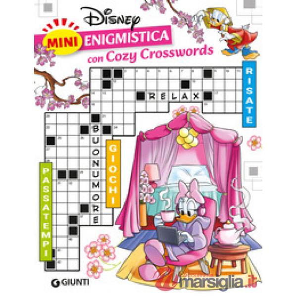 Mini enigmistica Disney con cozy crosswords. Passatempi. Giochi. Risate