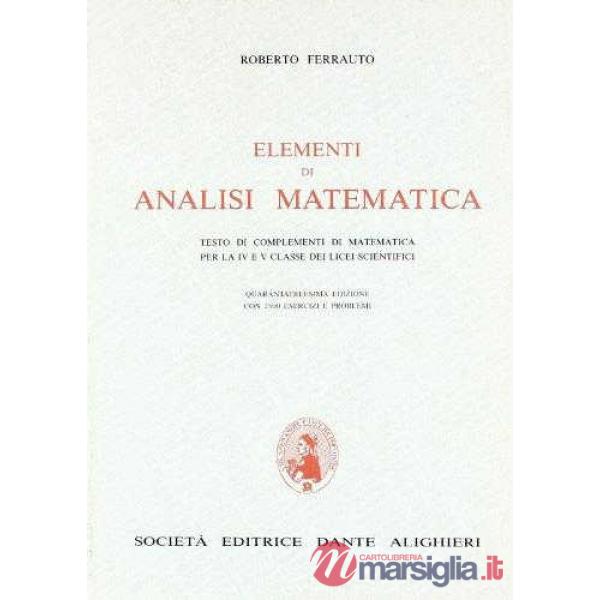 ELEMENTI DI ANALISI MATEMATICA PER LICEO SCIENTIFICO