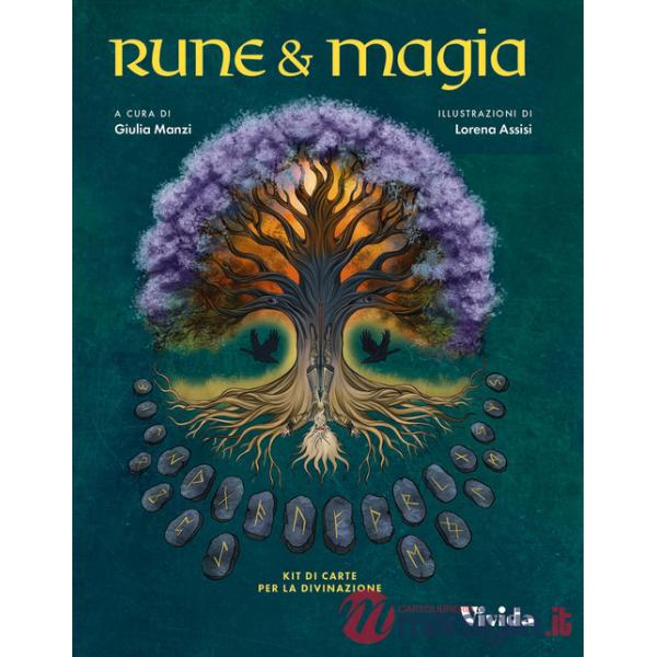 Rune & magia. Kit di 24 carte per la divinazione. Con Carte