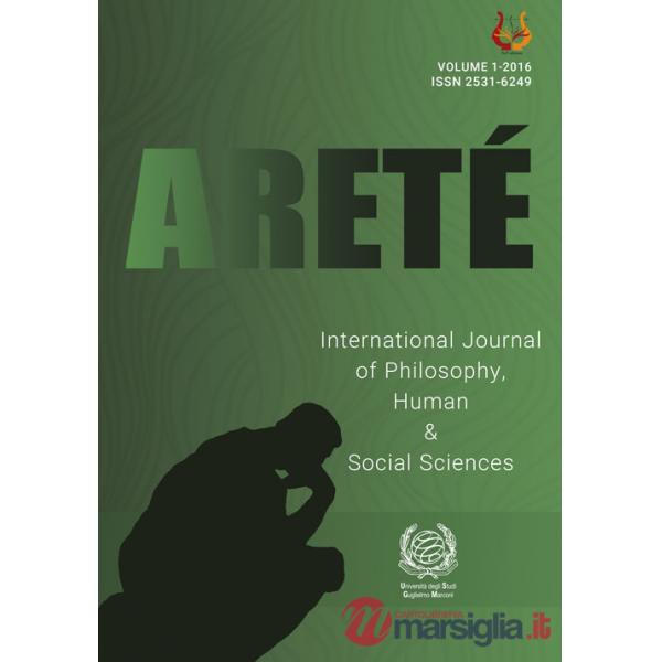 Areté. International journal of philosophy, human & social sciences (2016). Nuova ediz.. Vol. 1
