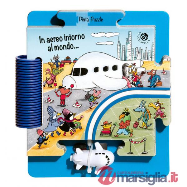 In aereo intorno al mondo. Ediz. a colori. Con pista e un aereo. Con puzzle gigante