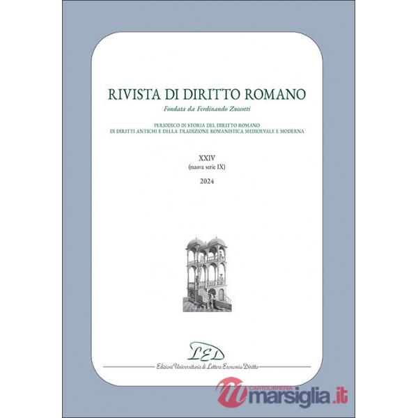 Rivista di diritto romano. Nuova serie (2024). Vol. 24