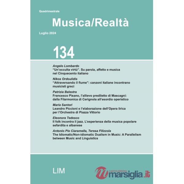 Musica/realtà (2024). Vol. 134