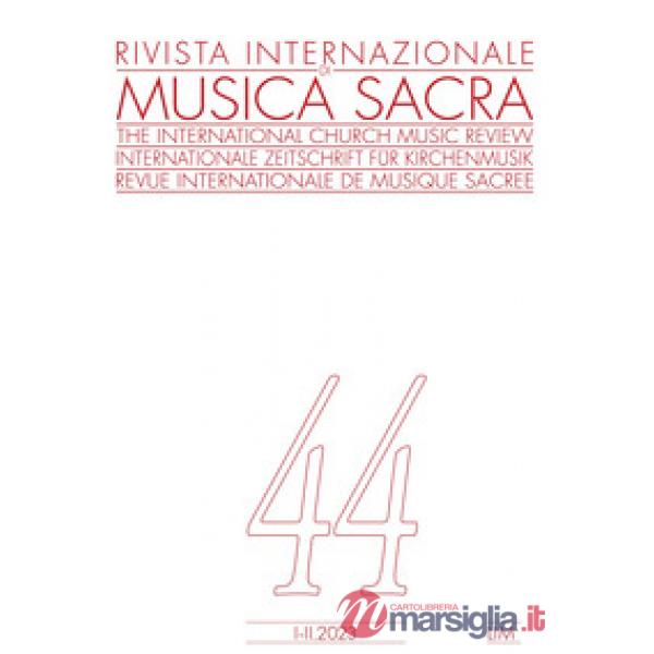 Rivista internazionale di musica sacra (2023). Vol. 1/2