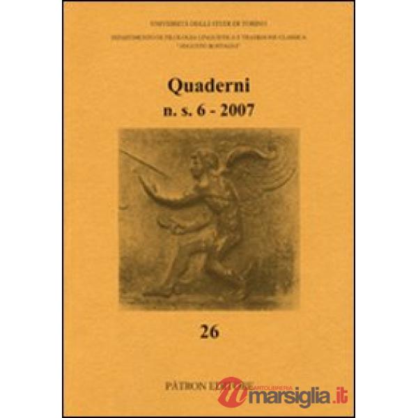 Quaderni del Dipartimento di filologia linguistica e tradizione classica (2007)