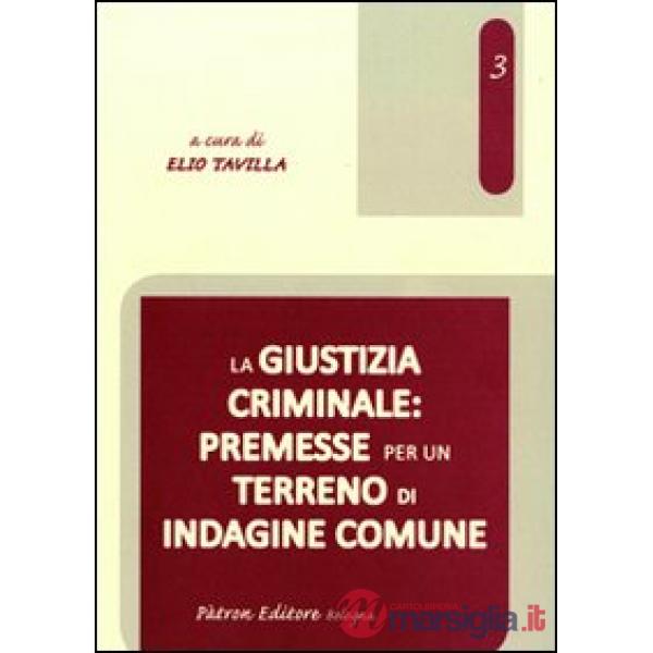 Giustizia criminale. Premesse per un terreno di indagine comune (La)