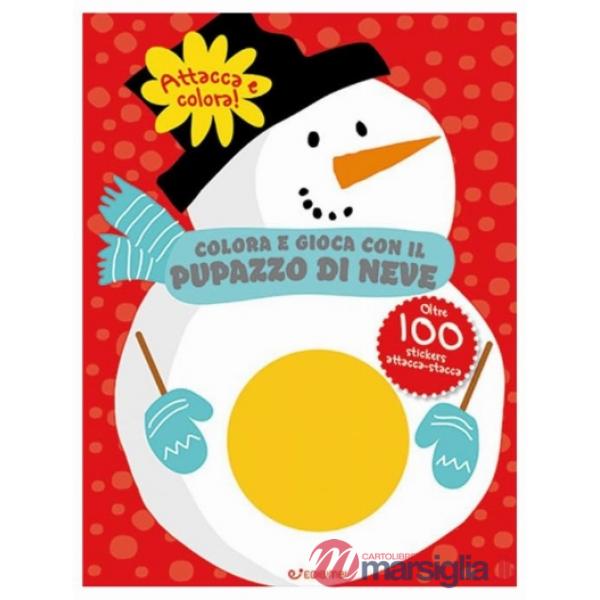 Colora e gioca con il pupazzo di neve. Colorstickers. Ediz. illustrata