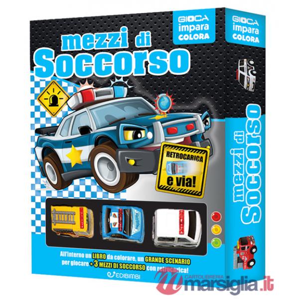 Mezzi di soccorso. Ediz. illustrata. Con 3 macchinine