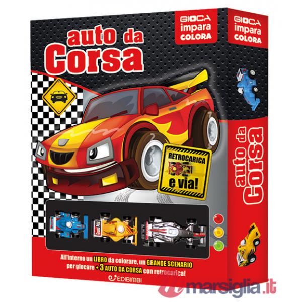 Auto da corsa. Ediz. a colori. Con 3 macchinine