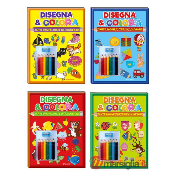 Disegna & colora con matite e temperino. Ediz. illustrata. Con 6 con matite e temperino