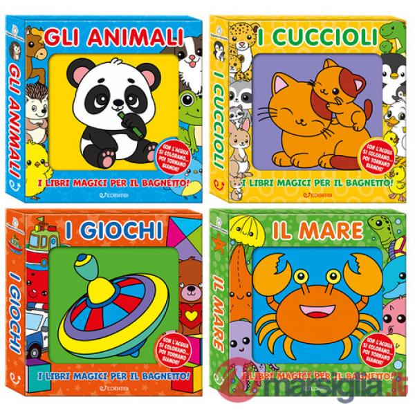 Bagnetto perfetto. Gli animali-Il mare-I cuccioli-I giochi (4 titoli sfusi). Ediz. a colori