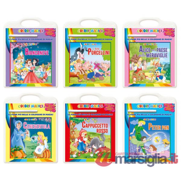 Colori magici: I tre porcellini-Peter Pan-Cappuccetto rosso-Biancaneve-Alice nel paese delle mervaglie-Cenerentola (6 titoli sfu