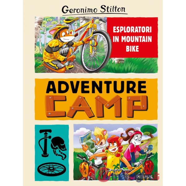 Esploratori in mountain bike. Adventure camp