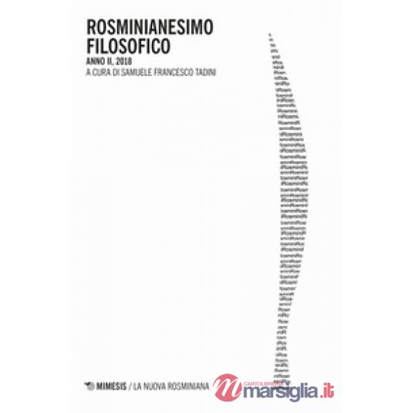Rosminianesimo filosofico 2018