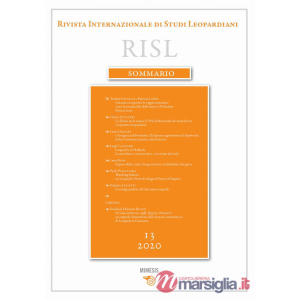 Rivista internazionale di studi leopardiani (2020). Vol. 13