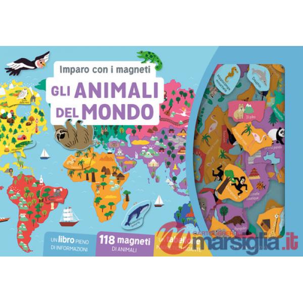 Animali del mondo. Imparo con i magneti. Ediz. a colori. Con 118 magneti. Con tabellone magnetico (Gli)